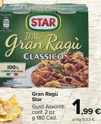 Carrefour Market Star Gran Ragu offerta