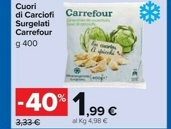 Carrefour Market Carrefour Cuori Di Carciofi Surgelati offerta