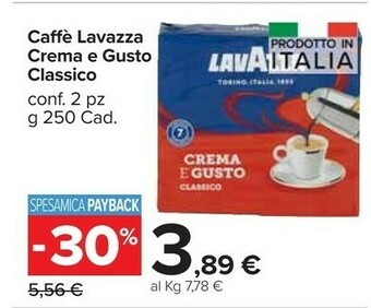 Carrefour Market Lavazza Crema E Gusto Classico offerta