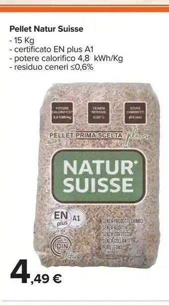 Carrefour Market Natur Suisse Pellet offerta