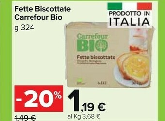 Carrefour - Fette Biscottate Classiche 324 G(ml)