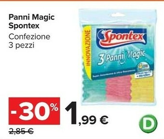 Carrefour Market Spontex Panni Magic offerta