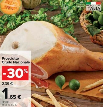 Carrefour Market Prosciutto Crudo Nazionale offerta