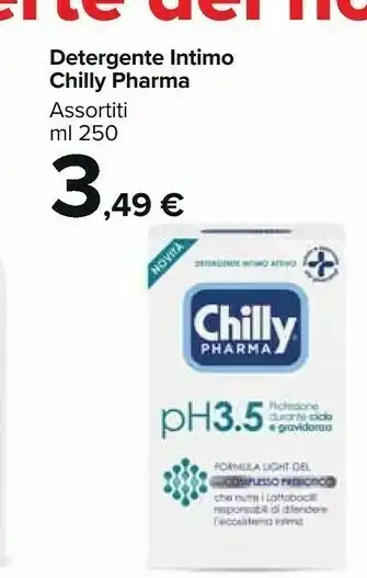 Carrefour Chilly Pharma Detergente Intimo 250 Ml offerta
