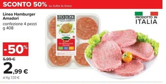 Carrefour Market Amadori Hamburger Di Pollo 408 G(ml) offerta