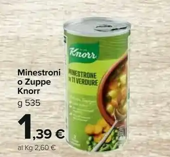 Carrefour Knorr Minestrone offerta