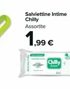 Carrefour Chilly Salviettine Intime offerta
