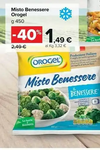 Carrefour Orogel Misto Benessere Il Benessere offerta