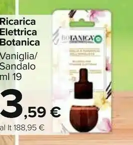 Carrefour Botanica Ricarica Elettrica offerta
