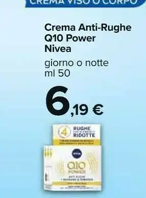 Carrefour Nivea Crema Anti-Rughe Q10 Power offerta
