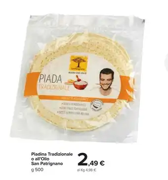 Carrefour San patrignano Piadina Tradizionale O All'olio offerta