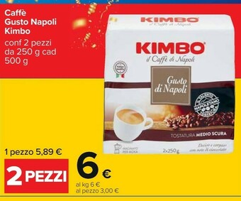 Carrefour Kimbo Aroma Di Napoli 250 G(ml) offerta