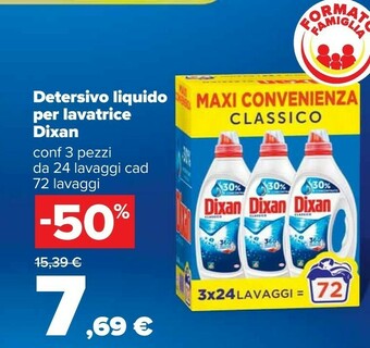 Carrefour Dixan Detersivo Liquido Per Lavatrice offerta