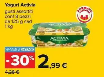 Carrefour Danone Activia 8 Vasetti 1000 G(ml) offerta