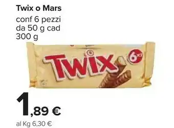 Carrefour Nestlè Snack Twix/ Mars offerta