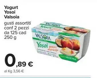 Carrefour Valsoia Yosoi Cocco 100% Vegetale 250 G(ml) offerta