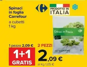 Carrefour Carrefour Spinaci In Foglia offerta