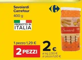 Carrefour Carrefour - Savoiardi 400 G(ml) offerta