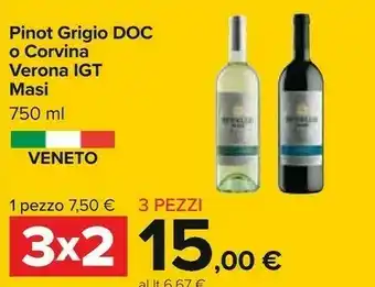 Carrefour Masi Pinot Grigio Doc offerta