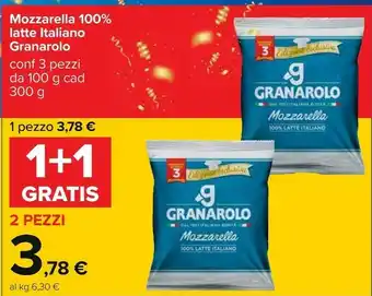 Carrefour Granarolo Oggi Puoi Mozzarella 300 G(ml) offerta