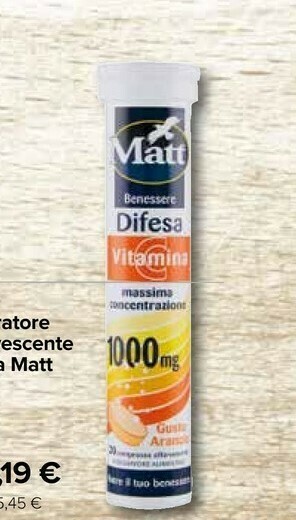 Carrefour Matt Integratore Effervescente Difesa offerta