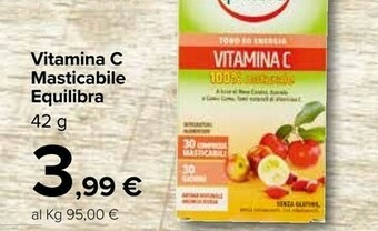 Carrefour Equilibra Vitamina C Masticabile offerta