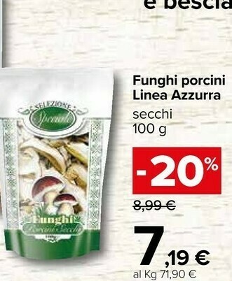 Carrefour Linea Azzurra Funghi Porcini offerta