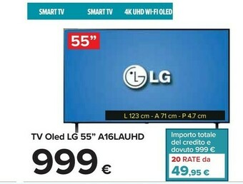 Carrefour LG TV Oled 55 A16LAUHD offerta
