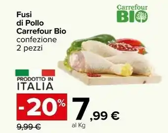 Carrefour Carrefour Bio Fusi Di Pollo offerta