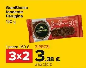 Carrefour Perugina Granblocco Fondente offerta