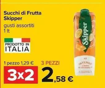 Carrefour Skipper Zuegg Succhi Di Frutta offerta