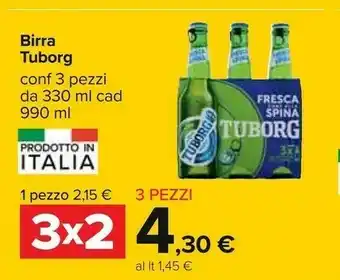 Carrefour Tuborg Birra offerta