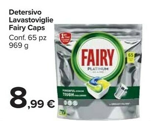 Carrefour Market Fairy Detersivo Lavastoviglie Caps Platinum offerta