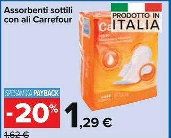 Carrefour Market Carrefour Assorbenti Sottili Con Ali offerta