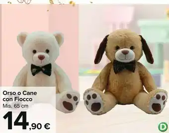 Orso O Cane Con Fiocco