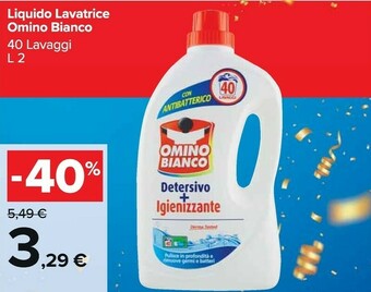 Carrefour Market Omino Bianco Detersivo Lavatrice offerta