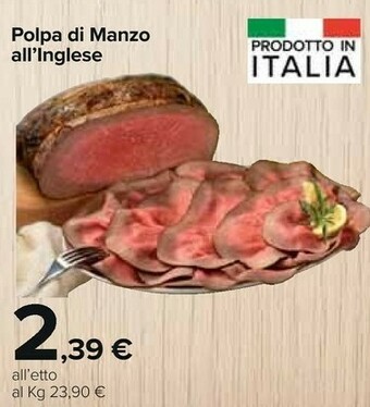 Carrefour Market Polpa Di Manzo All'inglese offerta