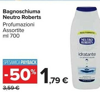 Carrefour Market Neutro Roberts Bagnoschiuma offerta