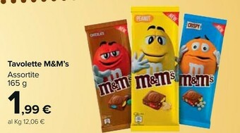 Carrefour Market M&M's Tavolette Peanut offerta