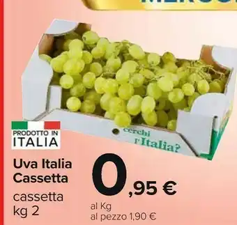 Carrefour Market Cassetta Uva Italia 2000 G offerta