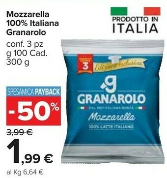 Carrefour Market Granarolo Mozzarella offerta