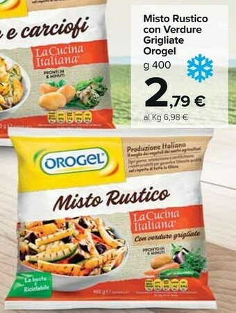 Carrefour Market Orogel Misto Rustico Con Verdure Grigliate 400 G(ml) offerta
