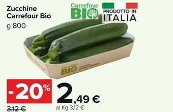 Carrefour Market Carrefour Zucchine Bio offerta