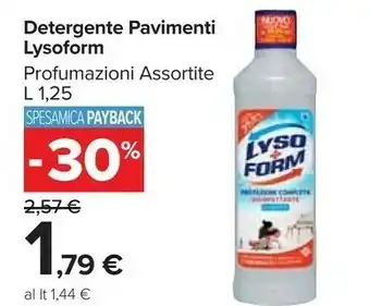 Carrefour Market Lysoform Detergente Pavimenti offerta