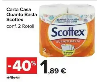 Carrefour Market Scottex Gigante Carta Igienica offerta