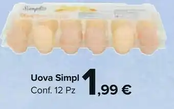 Carrefour Uova Simpl offerta