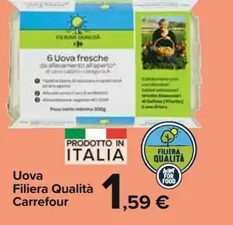Carrefour Carrefour - 6 Uova Fresche Cat A offerta