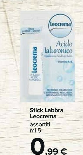 Carrefour Leocrema Stick Labbra offerta