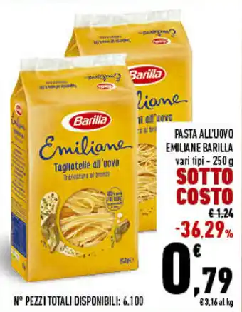 Conad City Barilla Emiliane Pasta All'Uovo 250g offerta