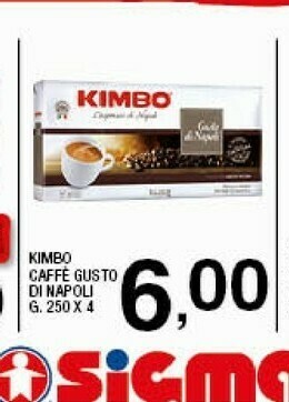 Sigma Kimbo Espresso Napoli offerta